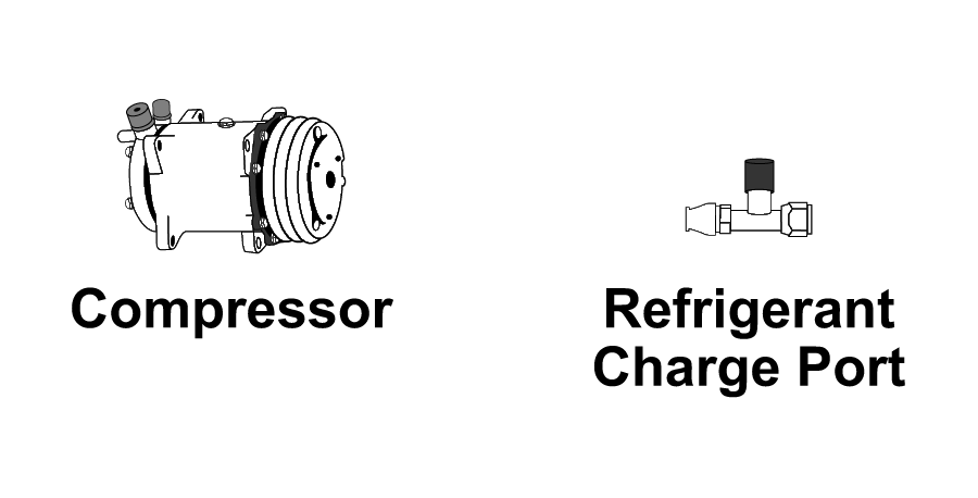 Compressor and Refrigerant Charge Port
