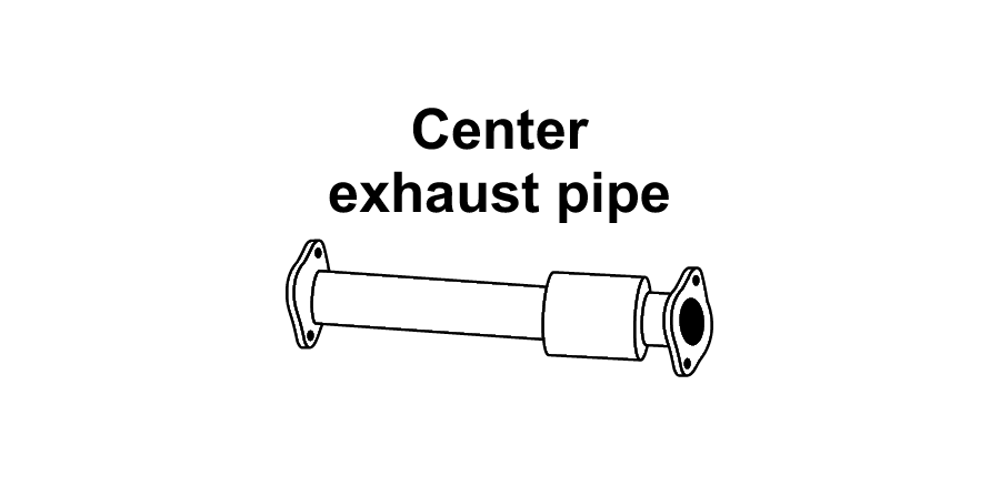 Center Exhaust pipe