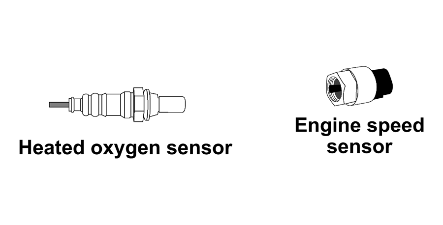 Heated Oxygen Sensor and Engine Speed Sensor