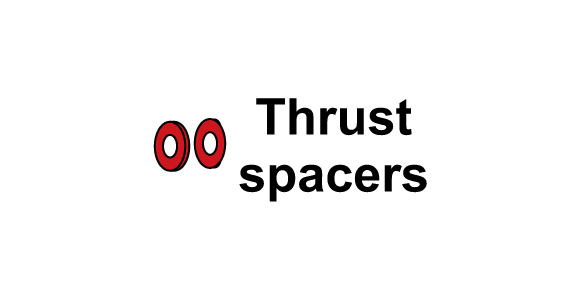 Thrust spacers