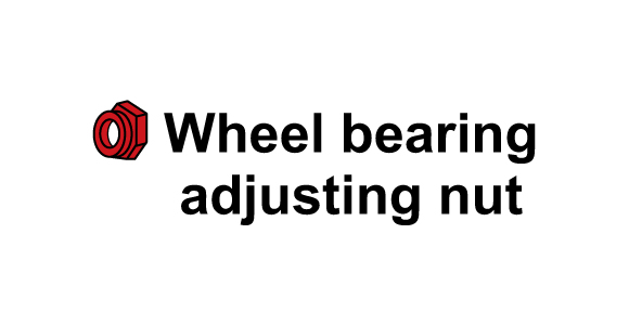 Wheel bearing adjusting nut