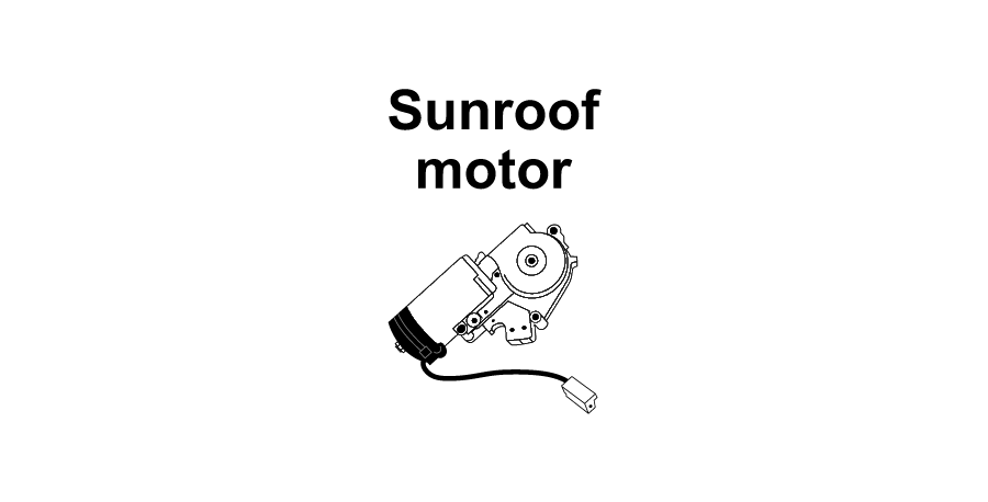 Sunroof motor