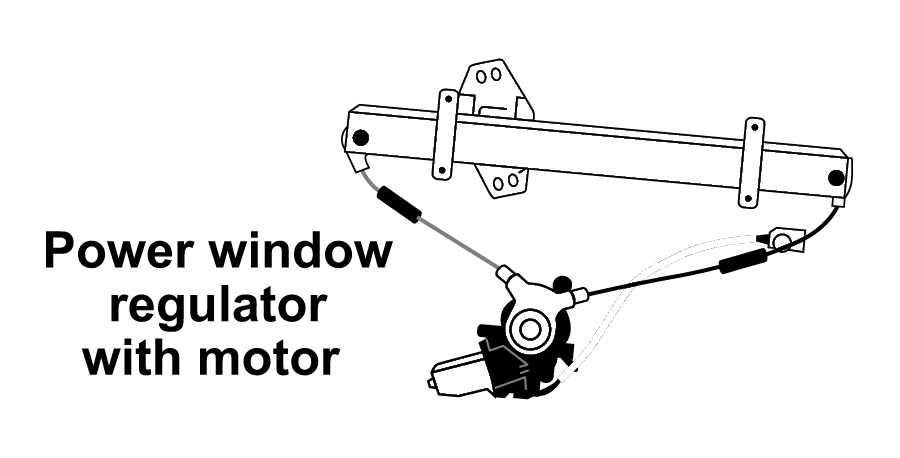 Power Window Regulator with Motor
