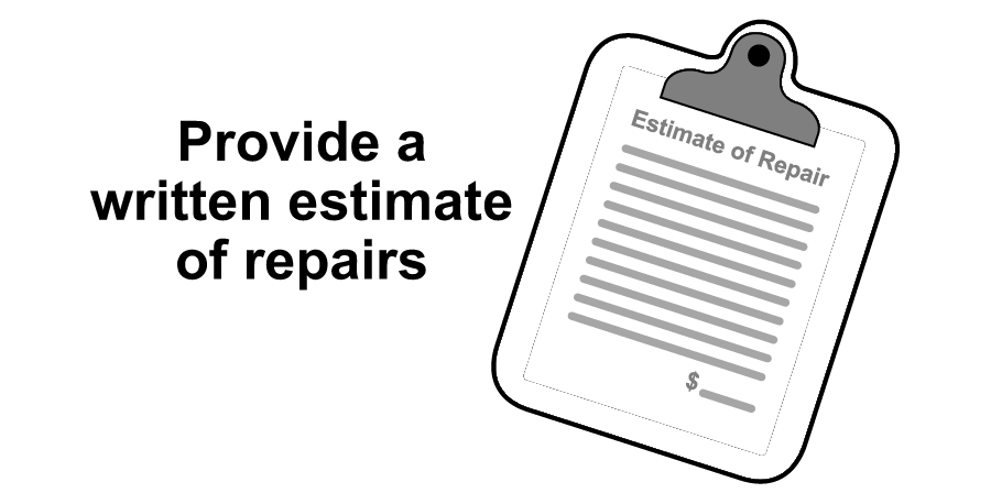 Estimate of Repair